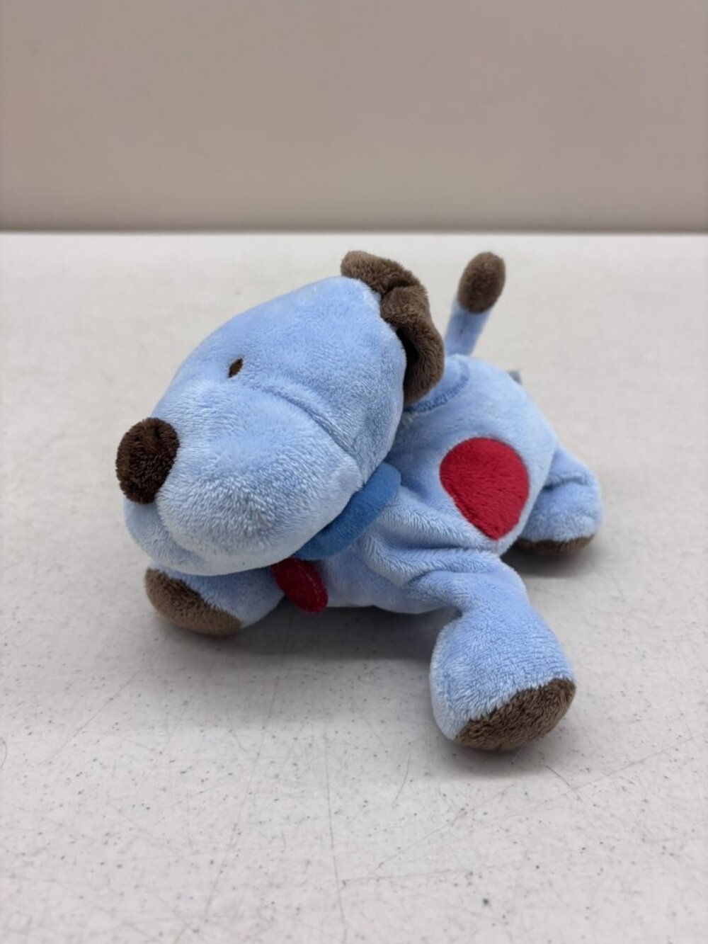 Child Of Mine Blue Puppy Dog Plush Red Blue Spots 6" Baby Lovey Carter’s